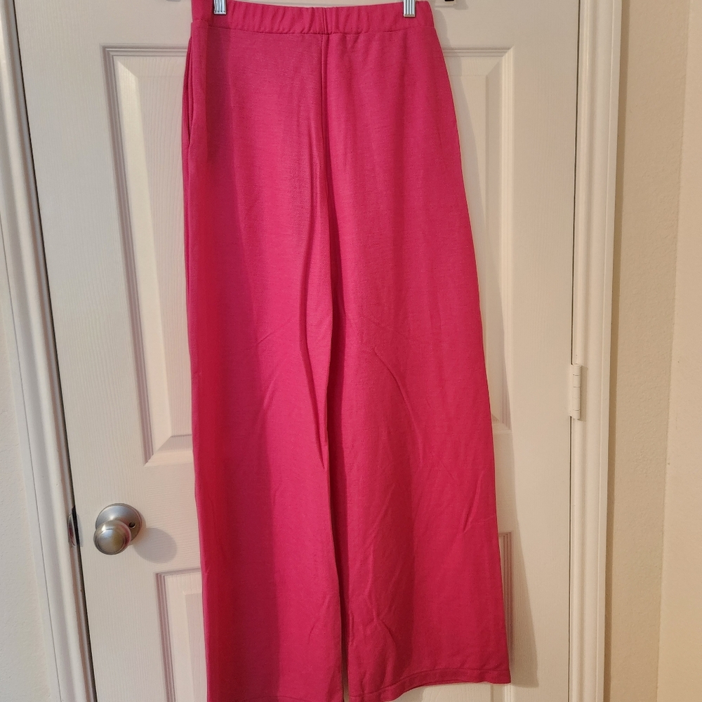 Zara New Fuscia lounge pants